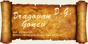 Dragovan Gonev vizit kartica